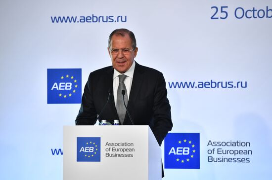 Sergey Lavrov meets with members of the Association of European Businesses