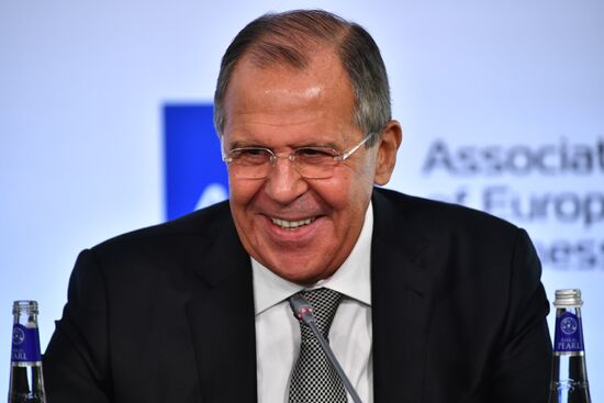 Sergey Lavrov meets with members of the Association of European Businesses