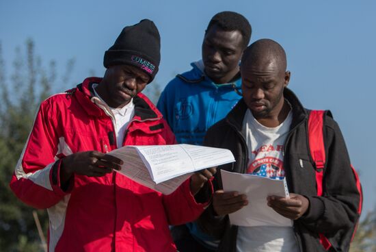 Update on refugee camp in Calais, France