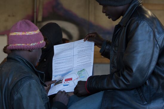 Update on refugee camp in Calais, France