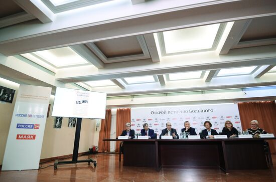 News conference on Reveal the History of the Bolshoi Theatre project