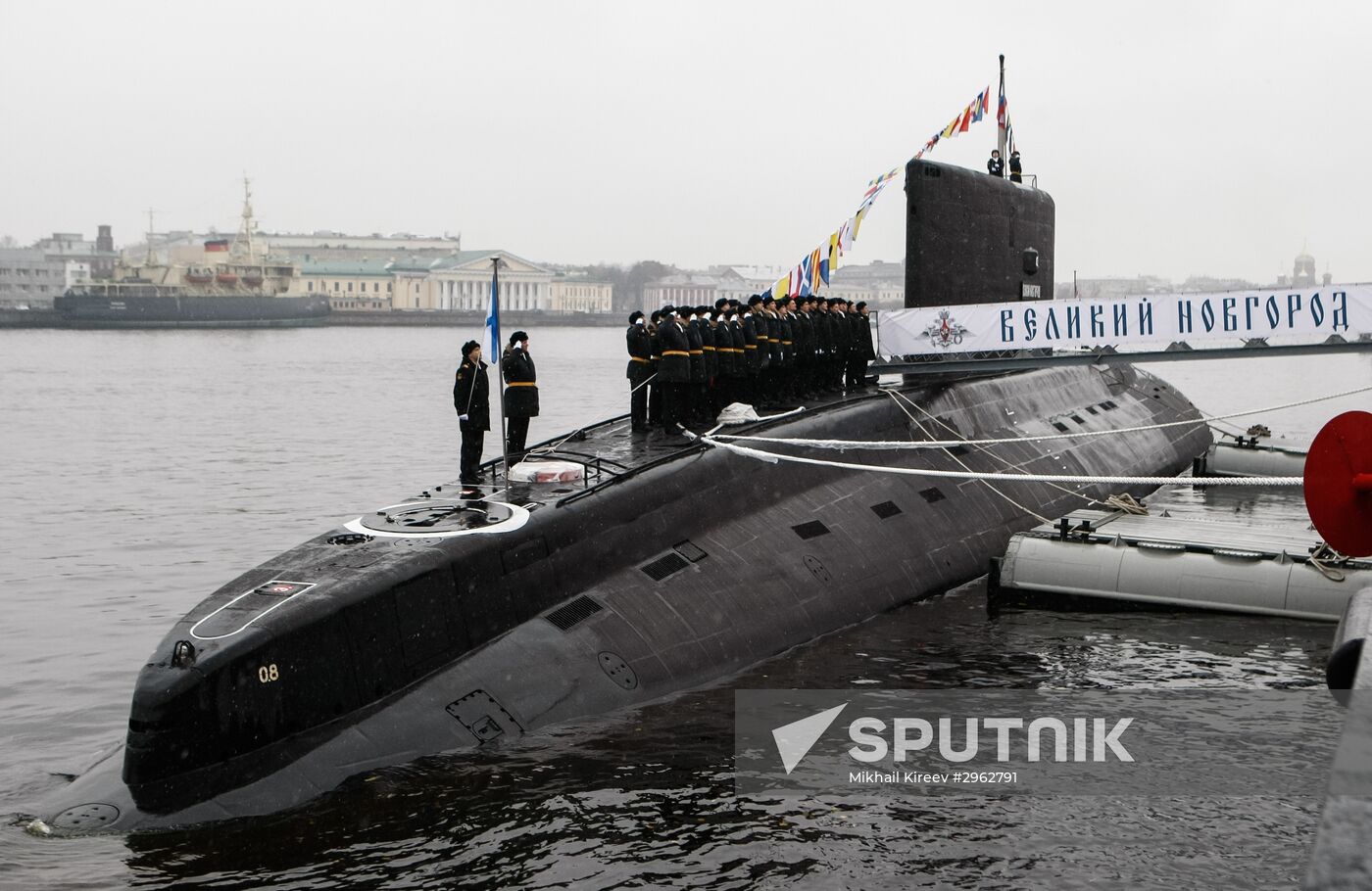 Veliky Novgorod diesel-electric submarine handed over to Russian Navy