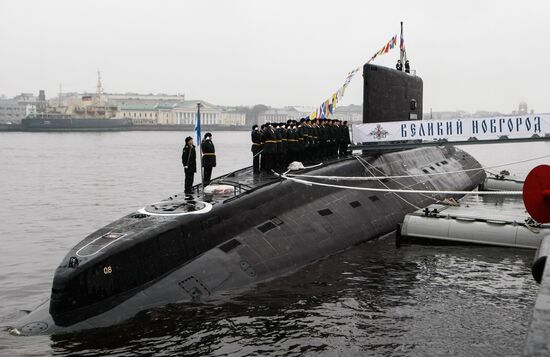 Veliky Novgorod diesel-electric submarine handed over to Russian Navy