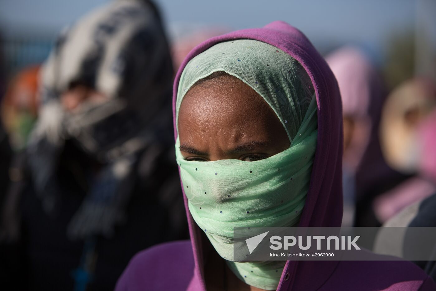 Relocation continues at Jungle spontaneous refugee camp in Calais, France