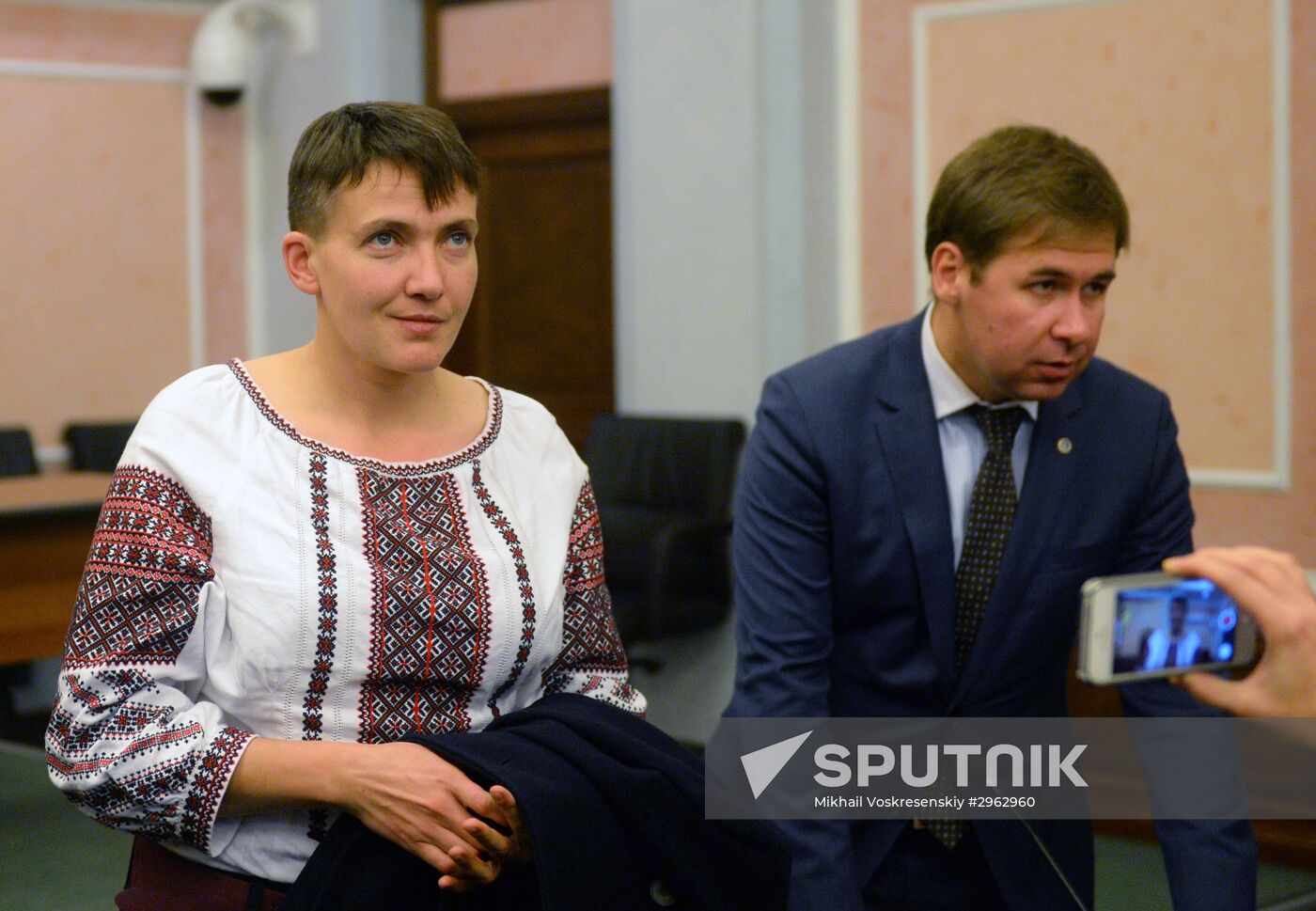 Nadezhda Savchenko arrives in Moscow for appeal hearings on Nikolai Karpyuk and Stanislav Klykh case