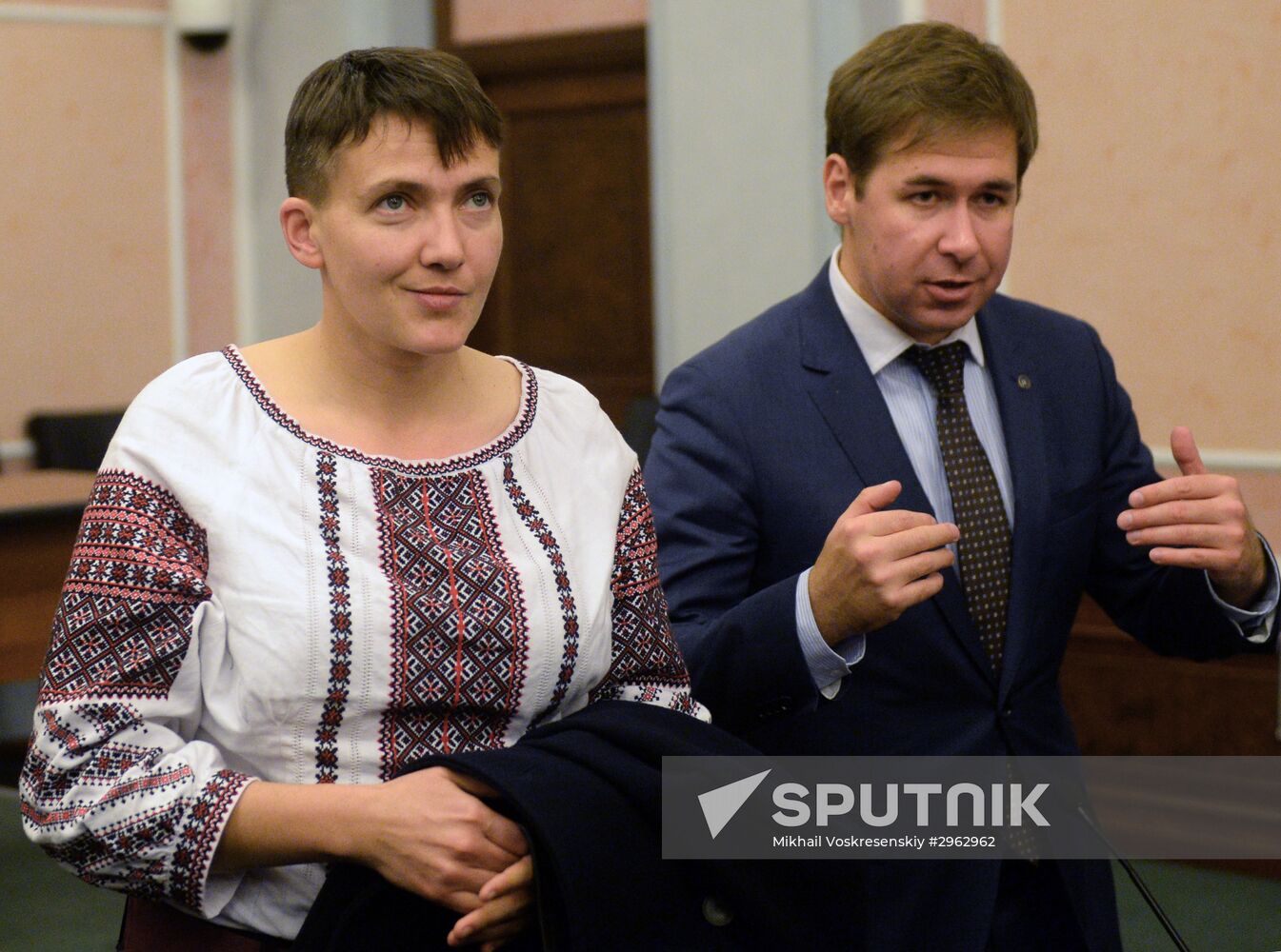 Nadezhda Savchenko arrives in Moscow for appeal hearings on Nikolai Karpyuk and Stanislav Klykh case