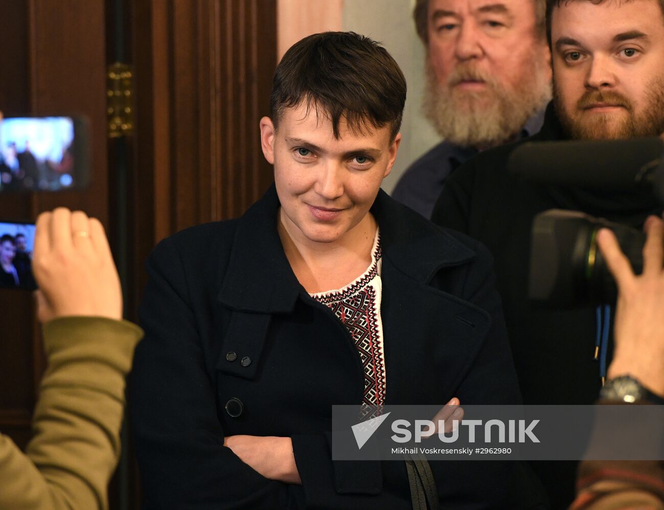 Nadezhda Savchenko arrives in Moscow for appeal hearings on Nikolai Karpyuk and Stanislav Klykh case