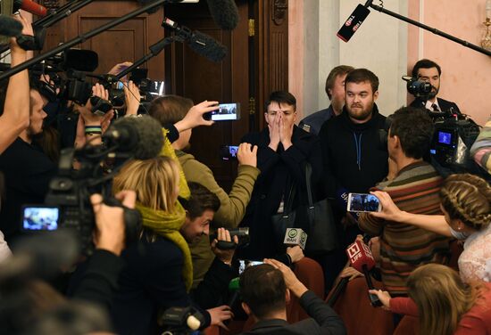 Nadezhda Savchenko arrives in Moscow for appeal hearings on Nikolai Karpyuk and Stanislav Klykh case