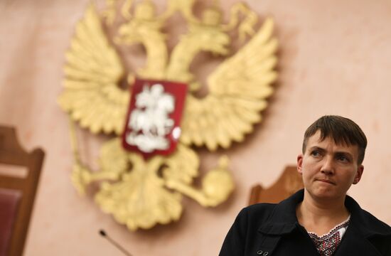 Nadezhda Savchenko arrives in Moscow for appeal hearings on Nikolai Karpyuk and Stanislav Klykh case