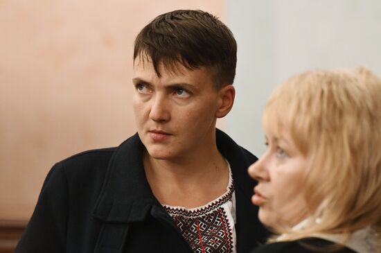 Nadezhda Savchenko arrives in Moscow for appeal hearings on Nikolai Karpyuk and Stanislav Klykh case