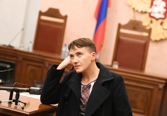 Nadezhda Savchenko arrives in Moscow for appeal hearings on Nikolai Karpyuk and Stanislav Klykh case