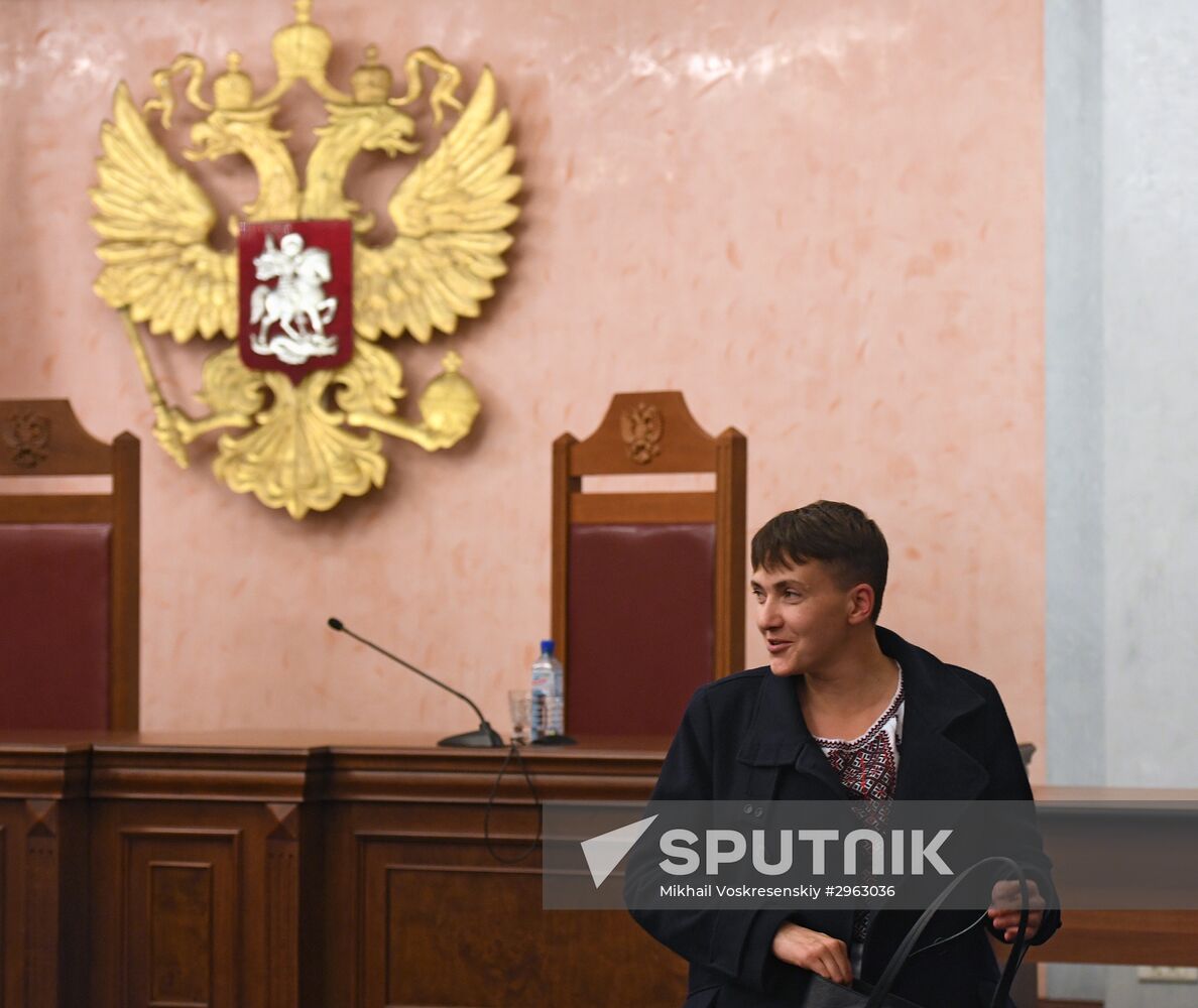 Nadezhda Savchenko arrives in Moscow for appeal hearings on Nikolai Karpyuk and Stanislav Klykh case