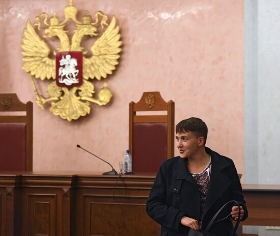 Nadezhda Savchenko arrives in Moscow for appeal hearings on Nikolai Karpyuk and Stanislav Klykh case