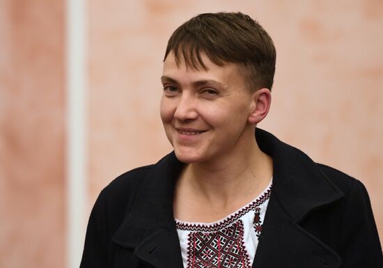 Nadezhda Savchenko arrives in Moscow for appeal hearings on Nikolai Karpyuk and Stanislav Klykh case