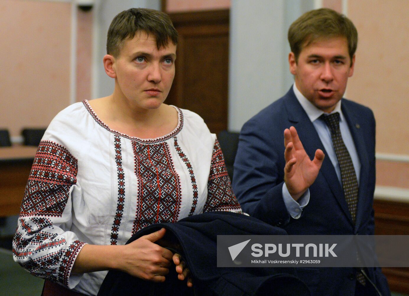 Nadezhda Savchenko arrives in Moscow for appeal hearings on Nikolai Karpyuk and Stanislav Klykh case