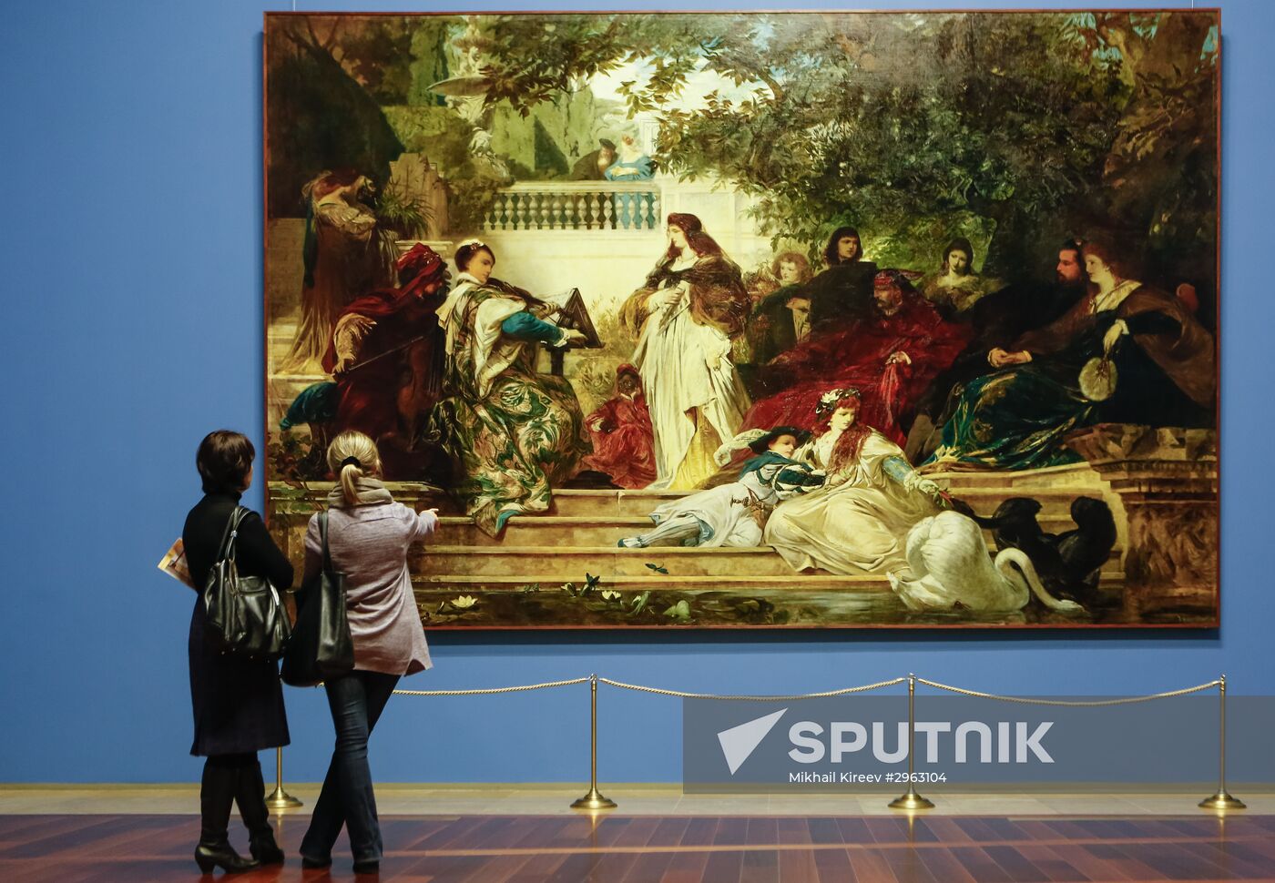 Exhibition of paintigns from mansion of Baron Stieglitz in Hermitage