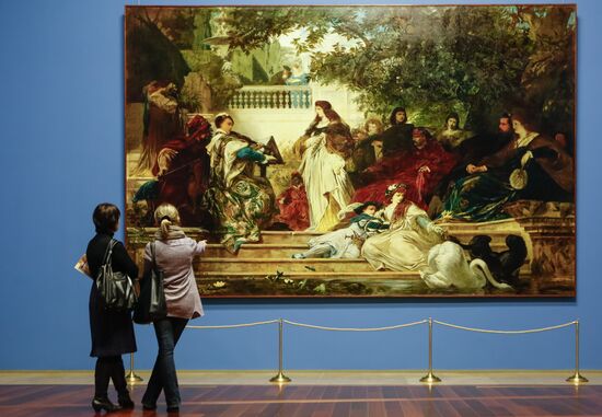 Exhibition of paintigns from mansion of Baron Stieglitz in Hermitage