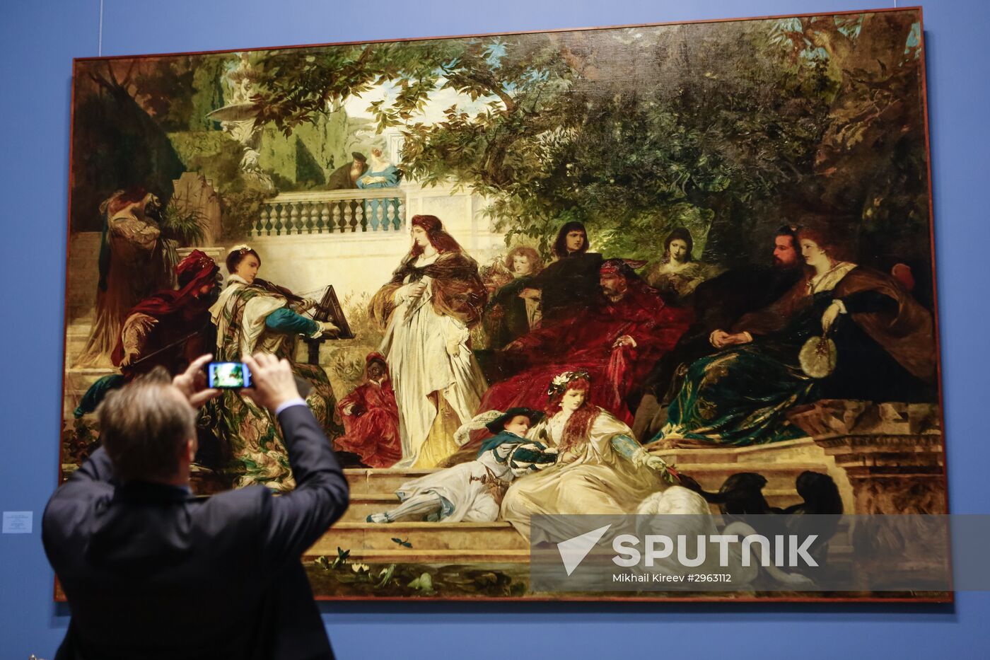 Exhibition of paintigns from mansion of Baron Stieglitz in Hermitage