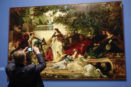 Exhibition of paintigns from mansion of Baron Stieglitz in Hermitage