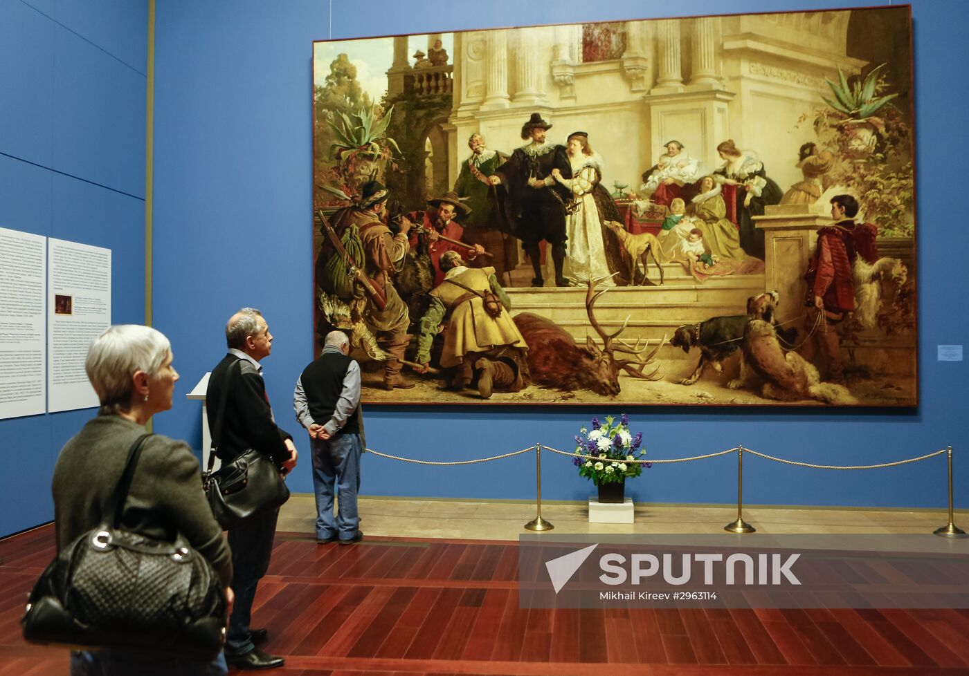 Exhibition of paintigns from mansion of Baron Stieglitz in Hermitage
