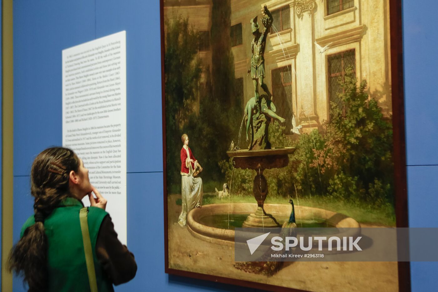 Exhibition of paintigns from mansion of Baron Stieglitz in Hermitage