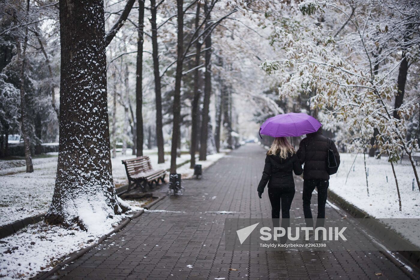 Snow in Bishkek