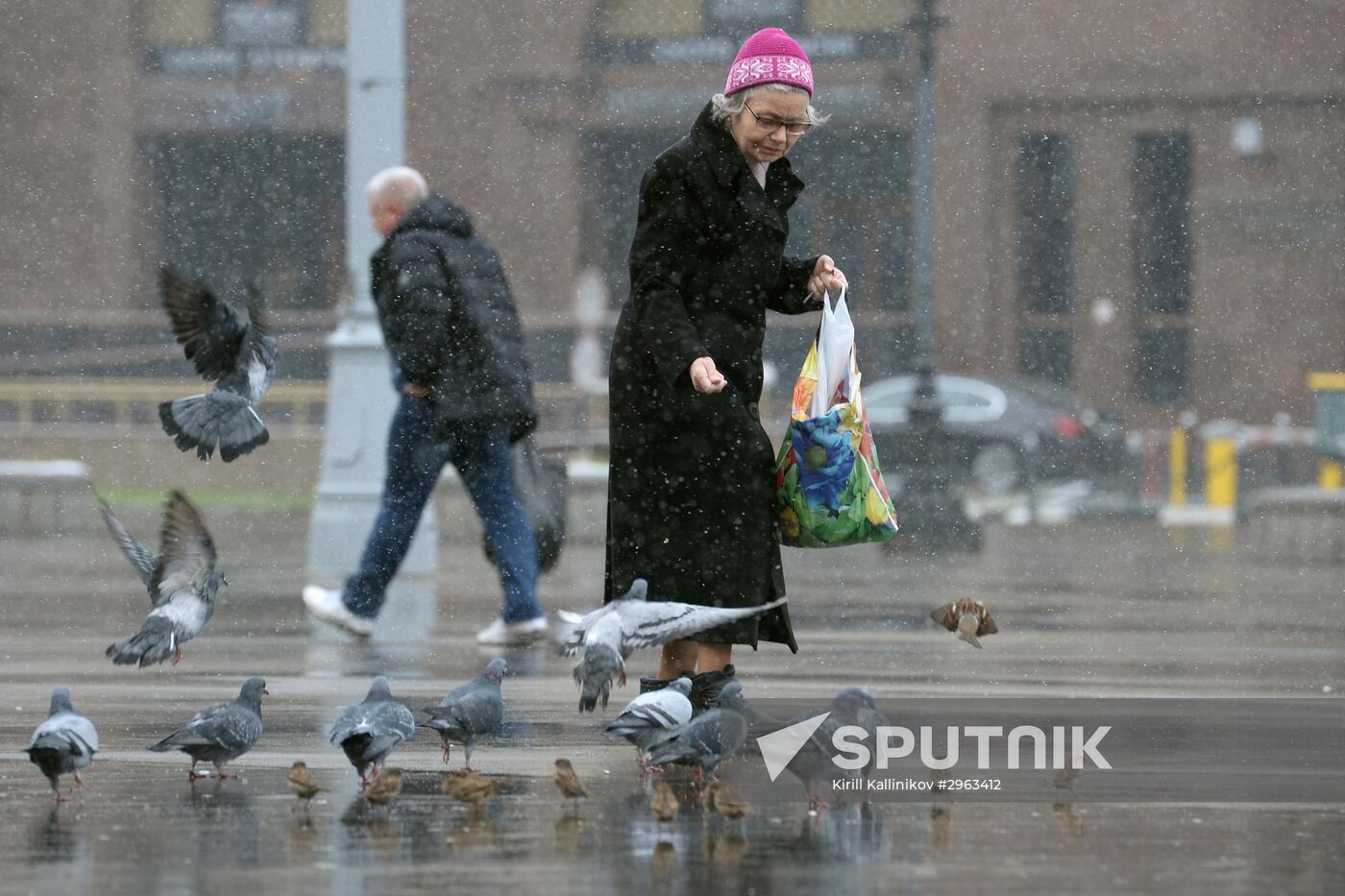 Snow in Moscow