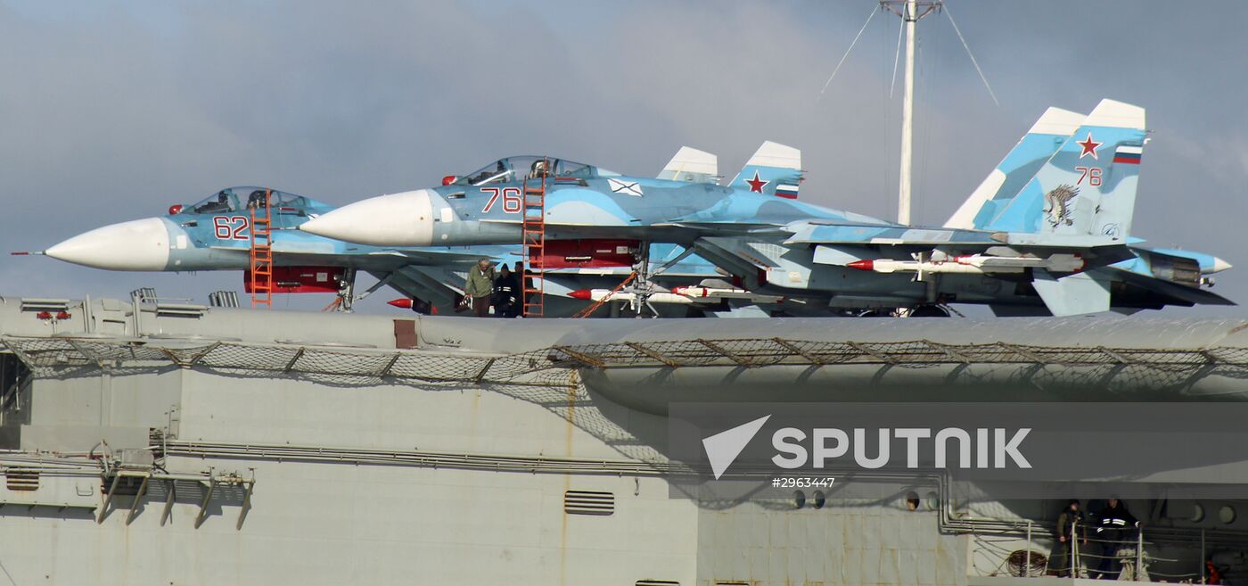 Russian Northern Fleet's carrier battle group sails through English Channel