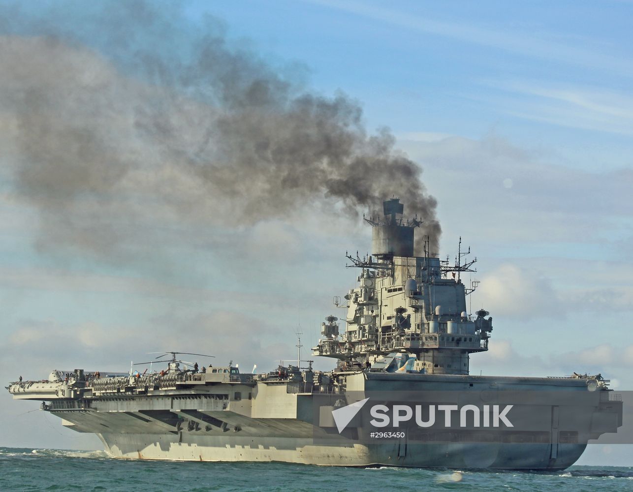 Russian Northern Fleet's carrier battle group sails through English Channel