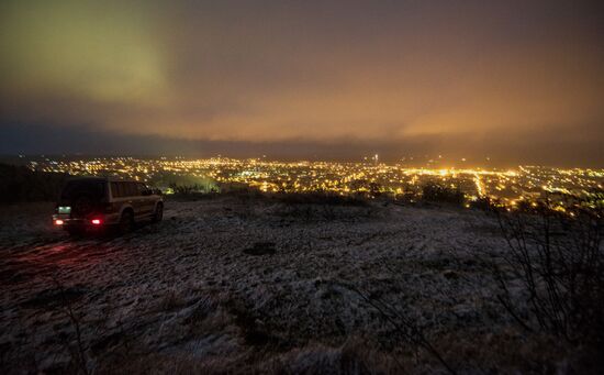 First snow in Tskhinval