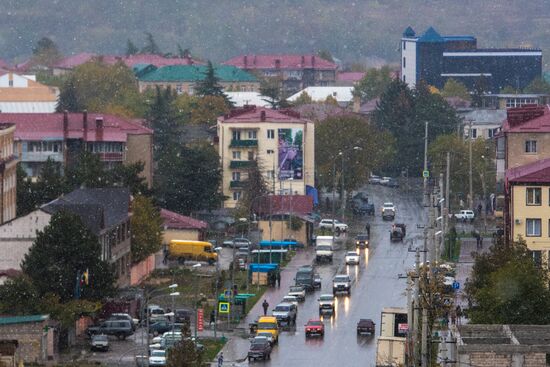 First snow in Tskhinval