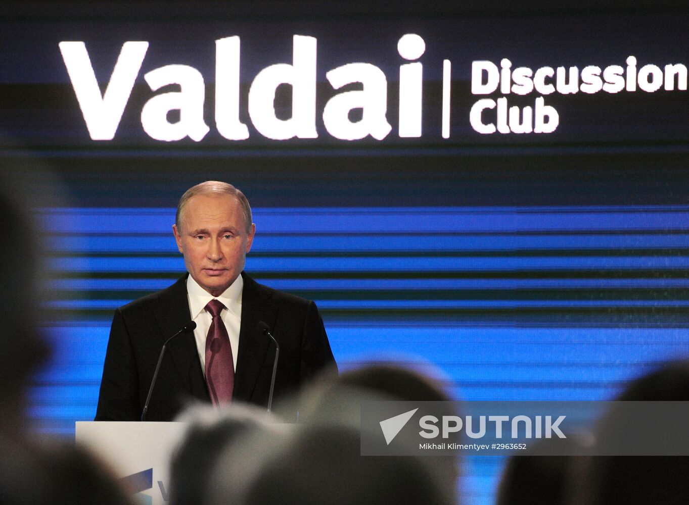 Russian President Vladimir Putin at 13th Annual Meeting of the Valdai Discussion Club