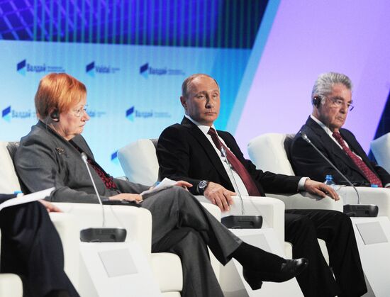 Russian President Vladimir Putin at 13th Annual Meeting of the Valdai Discussion Club