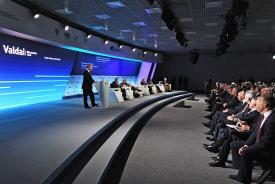 Russian President Vladimir Putin at 13th Annual Meeting of the Valdai Discussion Club
