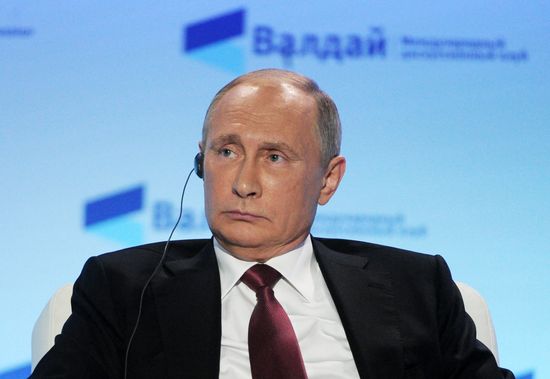 Russian President Vladimir Putin at 13th Annual Meeting of the Valdai Discussion Club