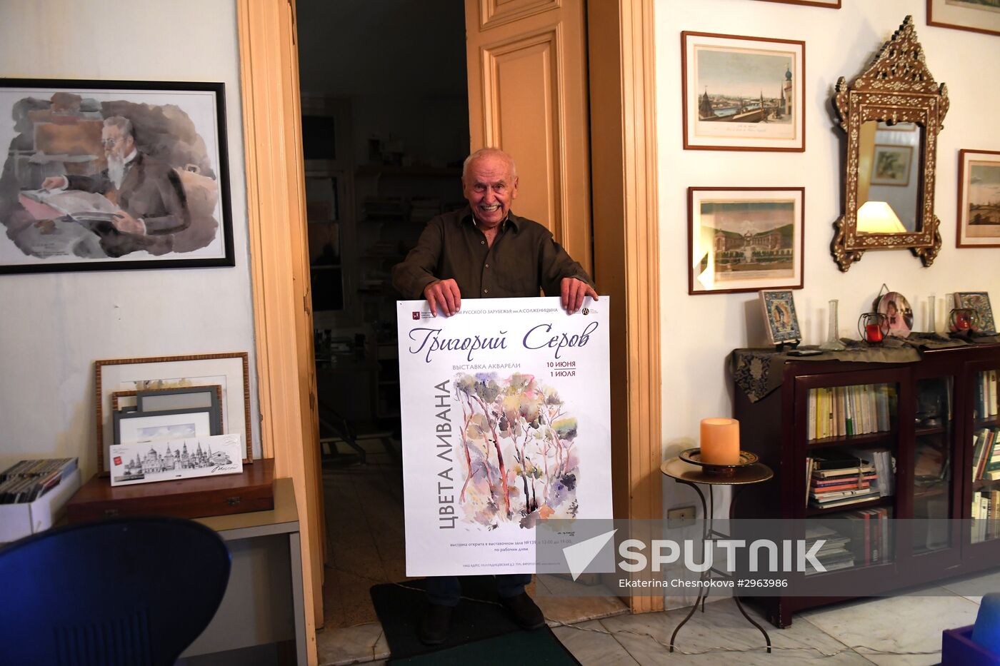 Interview with Russian painter Valentin Serov's grandson Georgy in Beirut