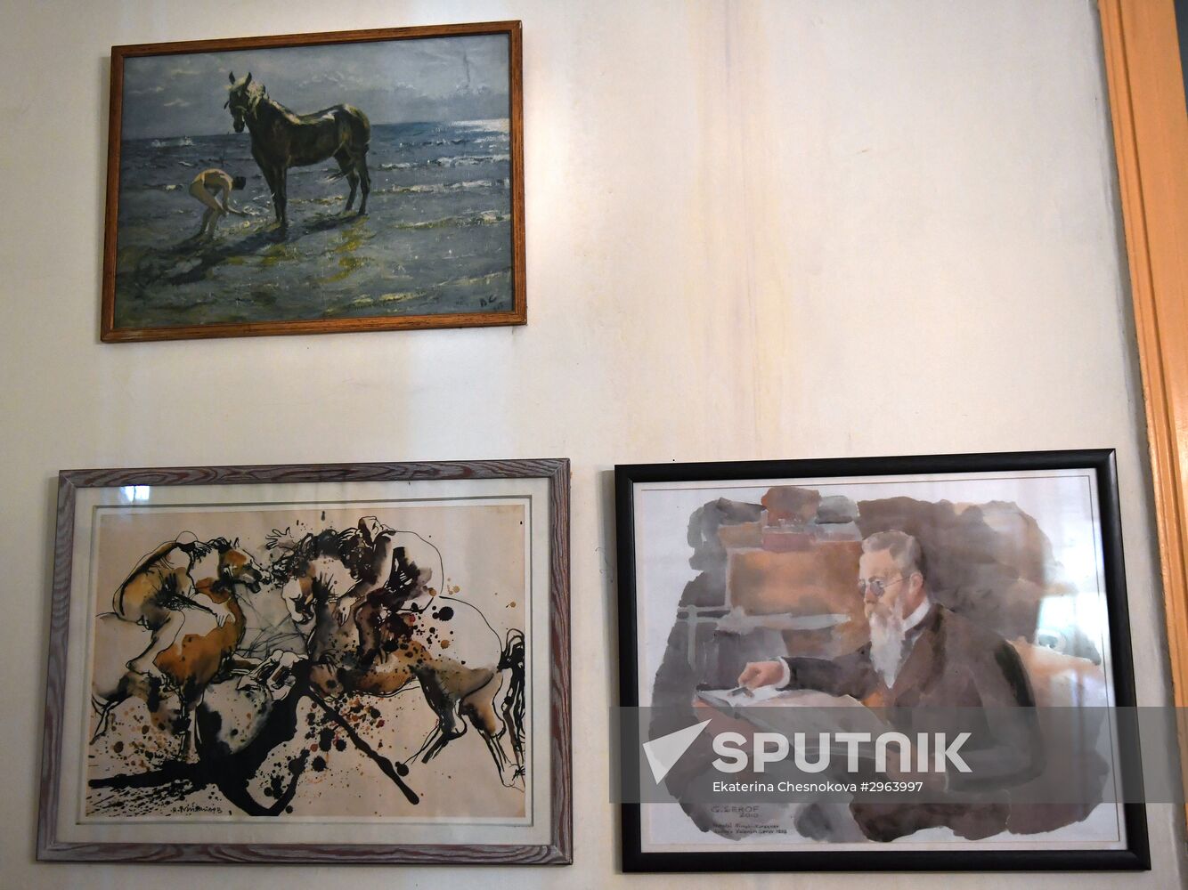 Interview with Russian painter Valentin Serov's grandson Georgy in Beirut