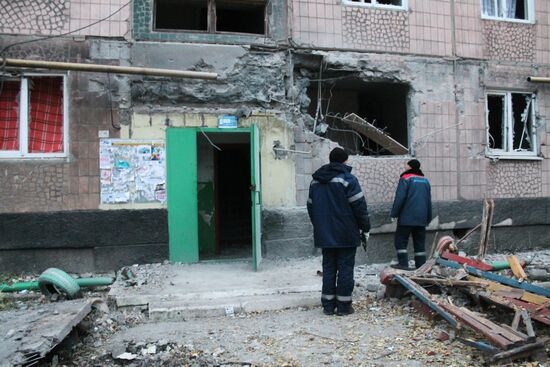 Aftermarth of shelling of Makeyevka