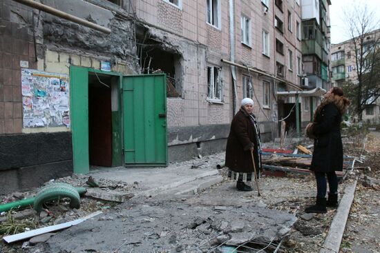 Aftermarth of shelling of Makeyevka