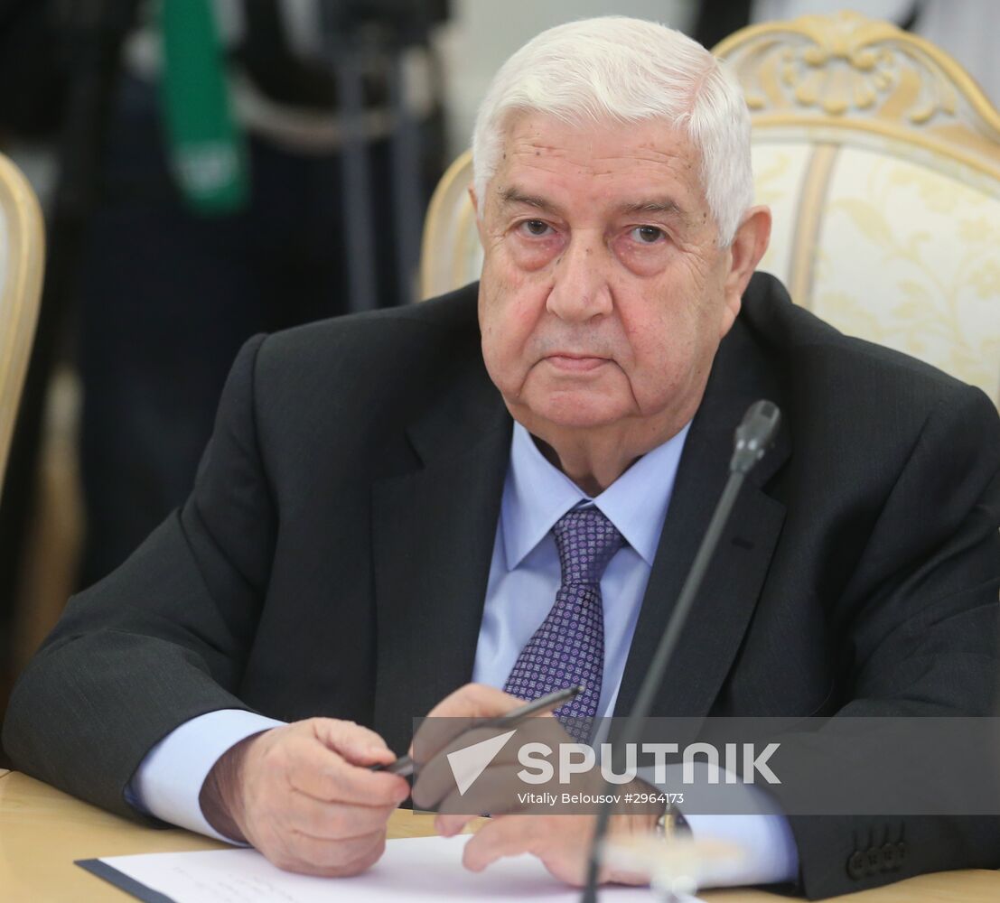 Meeting of foreign ministers of Russia, Iran and Syria