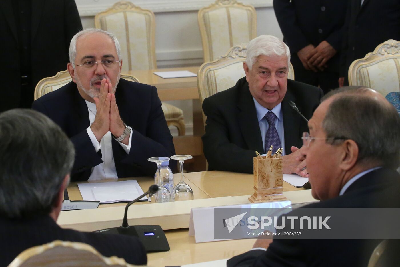 Meeting of foreign ministers of Russia, Iran and Syria