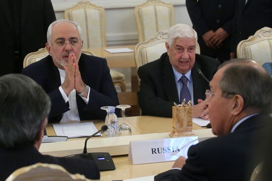 Meeting of foreign ministers of Russia, Iran and Syria