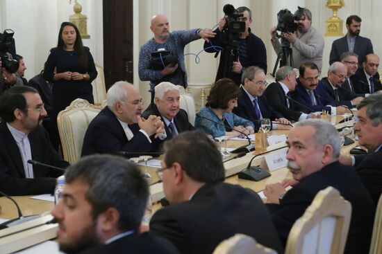 Meeting of foreign ministers of Russia, Iran and Syria