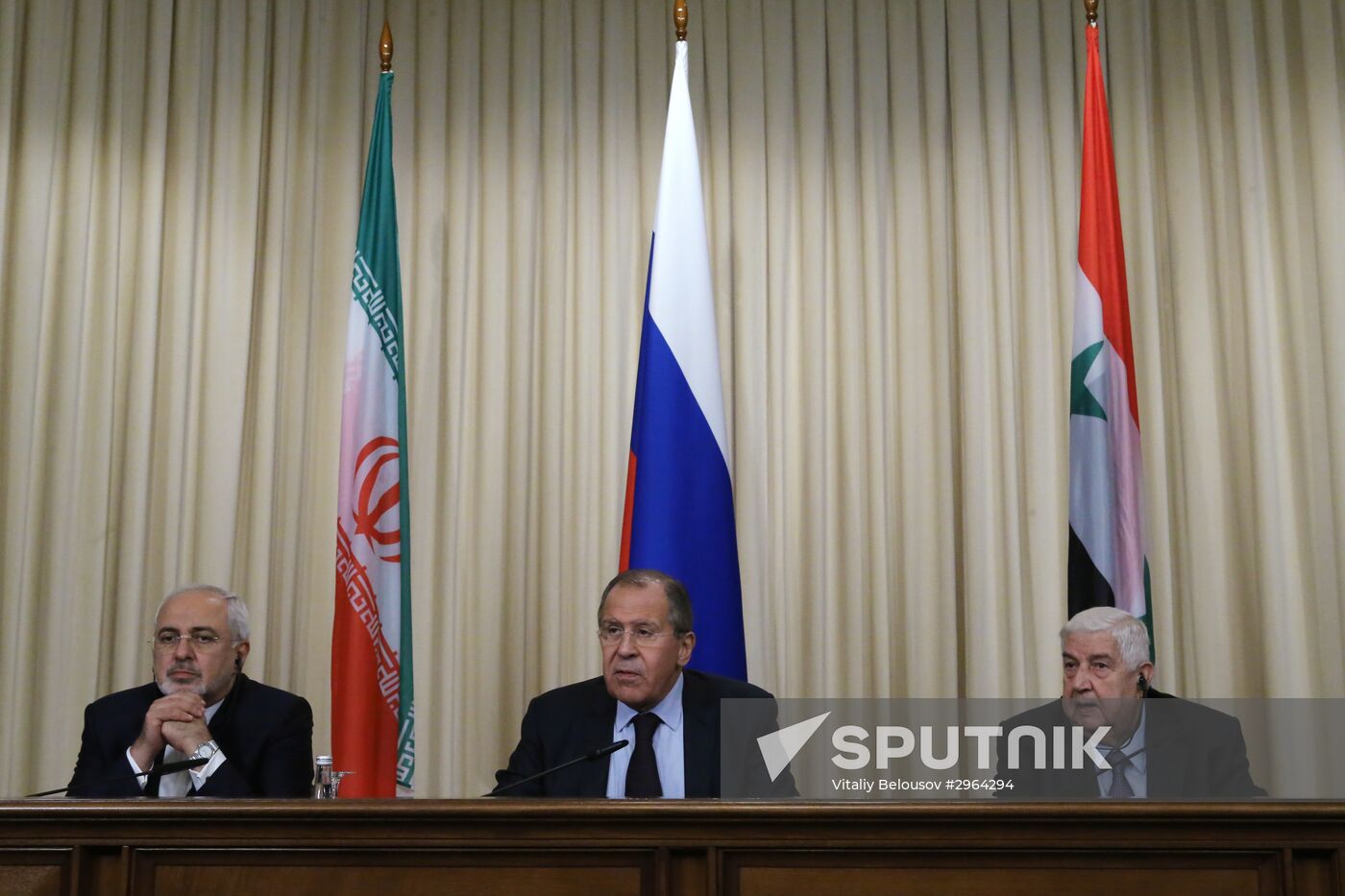 Meeting of foreign ministers of Russia, Iran and Syria