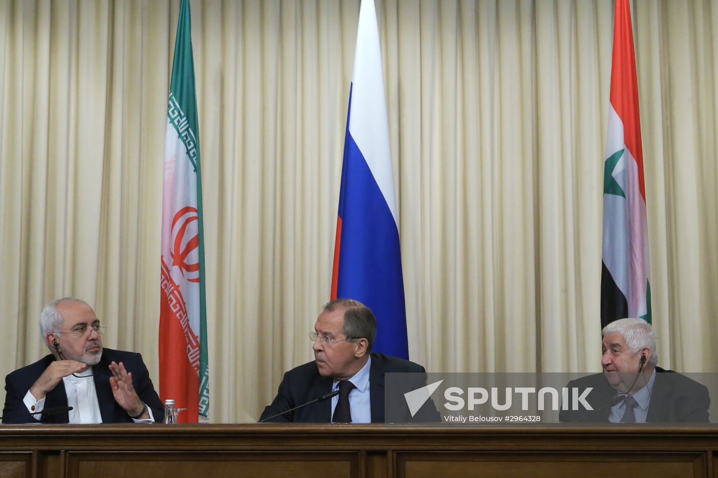 Meeting of foreign ministers of Russia, Iran and Syria