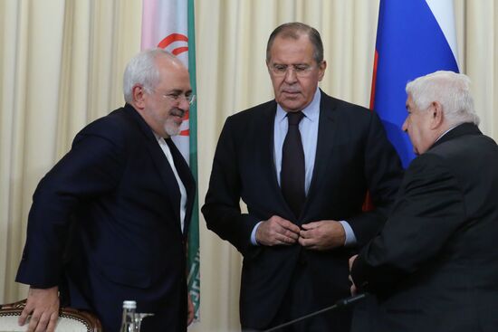 Meeting of foreign ministers of Russia, Iran and Syria