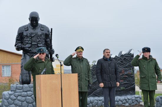 Monument opened to soldiers of Southern Military District's special forces in Ingushetia