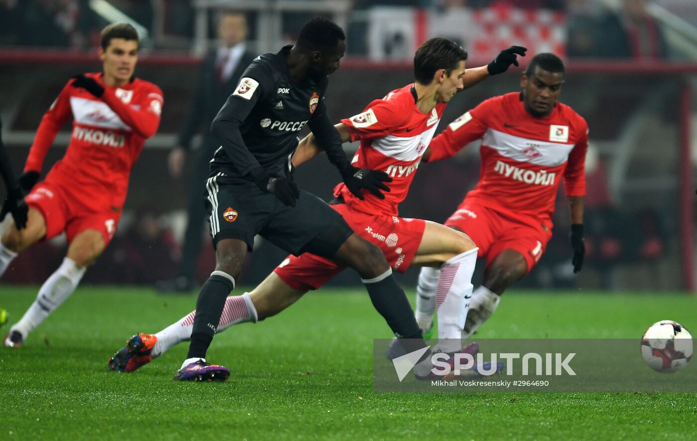 Russian Football Premier League. Spartak vs. CSKA