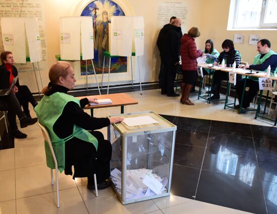 Parliamentary election run-off in Georgia