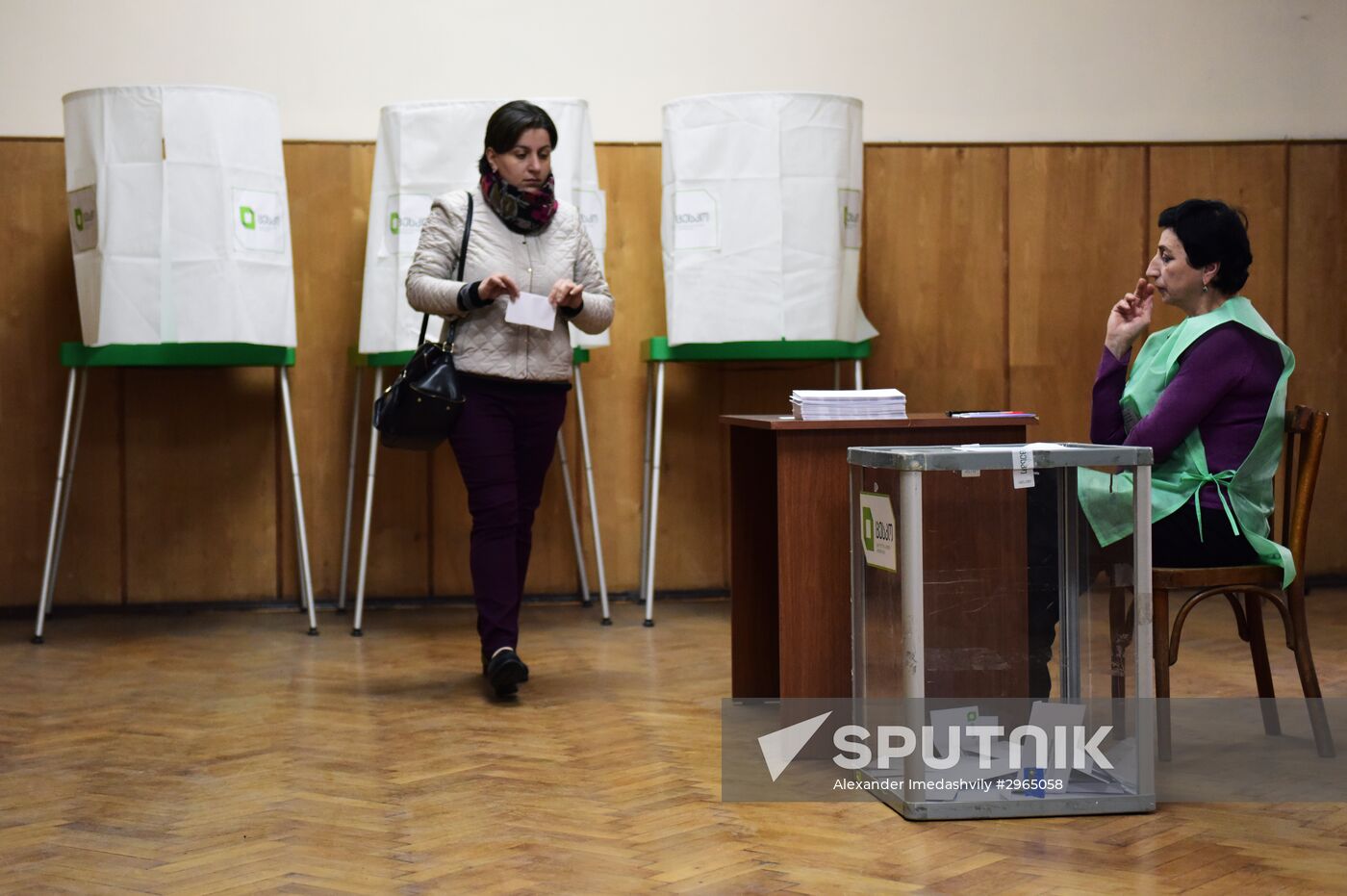 Parliamentary election run-off in Georgia